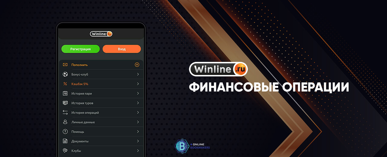 Финансовые операции в приложении Винлайн