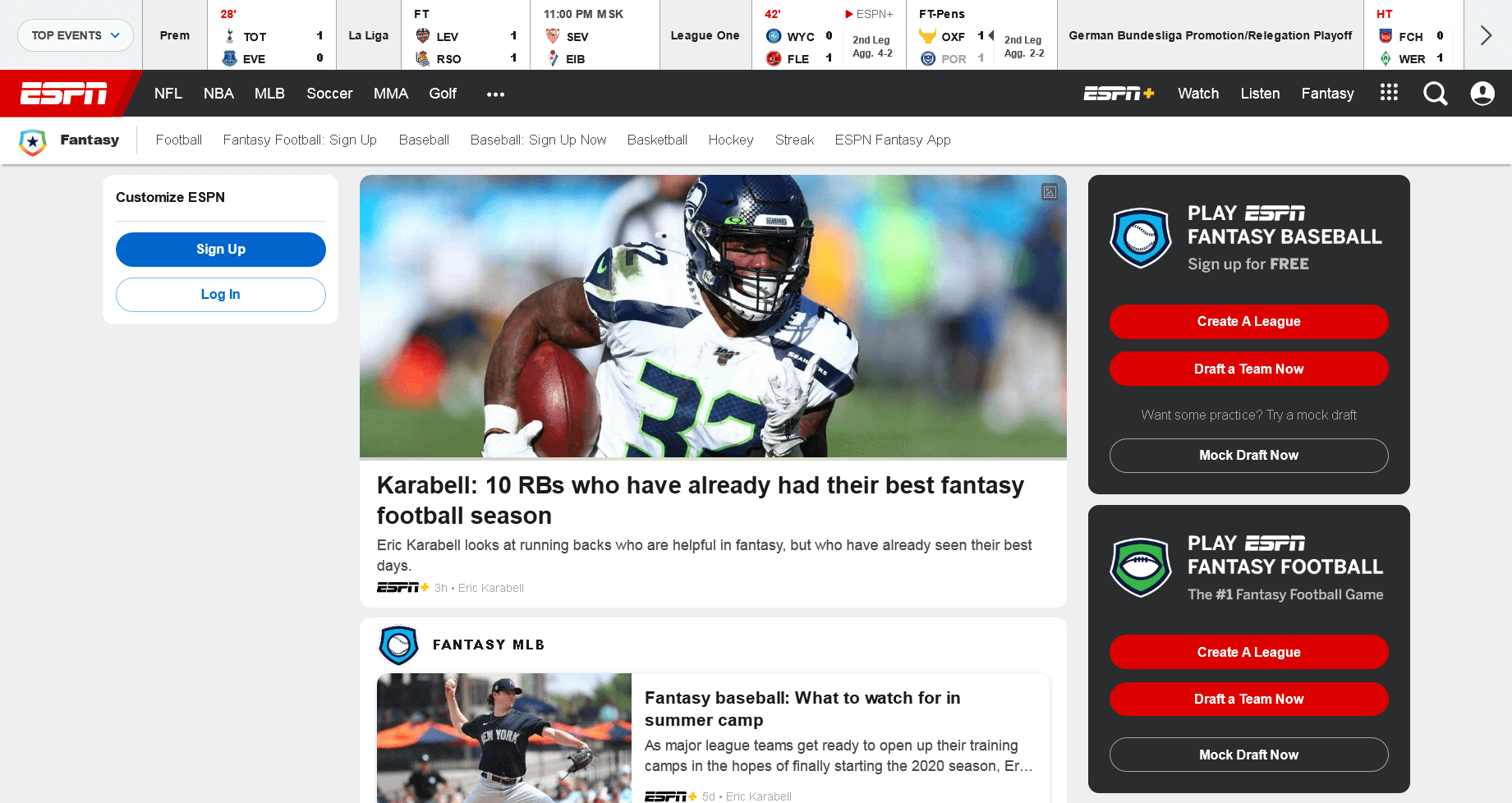 Главная / espn.com