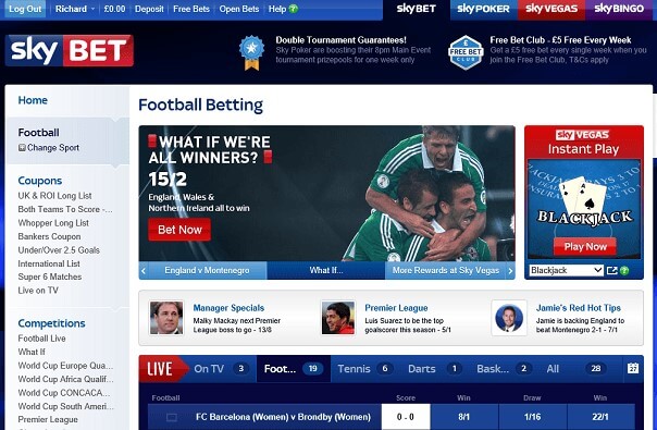 Букмекерская контора Skybet