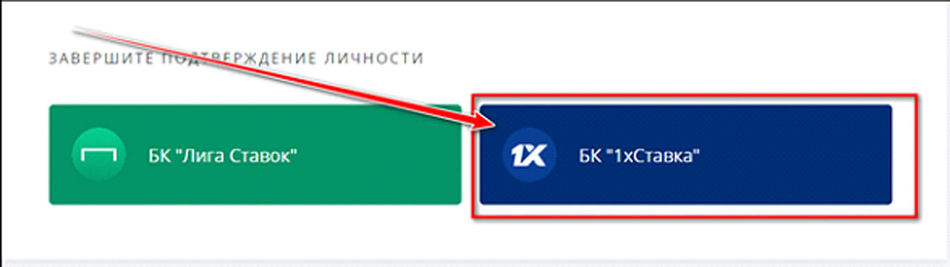 Подтверждение личности через «Госуслуги»